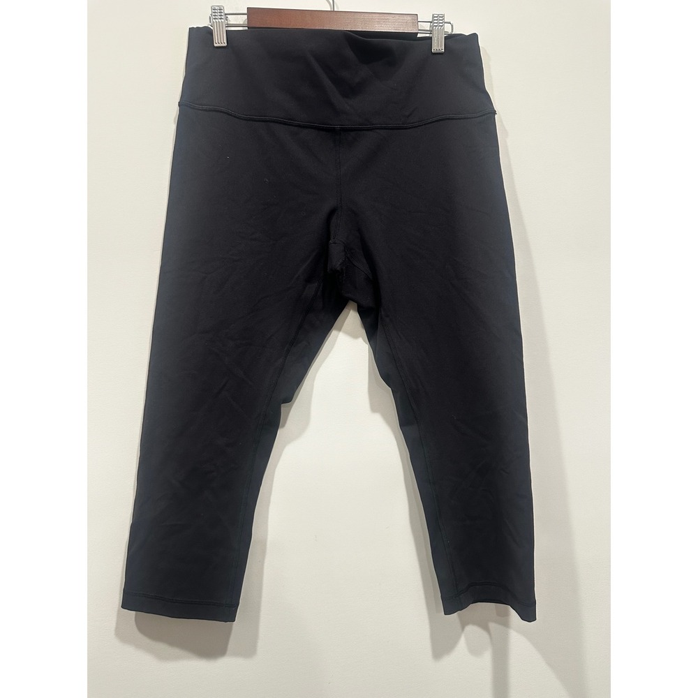 Lululemon Wunder Under High Rise Crop Leggings Black Size 14